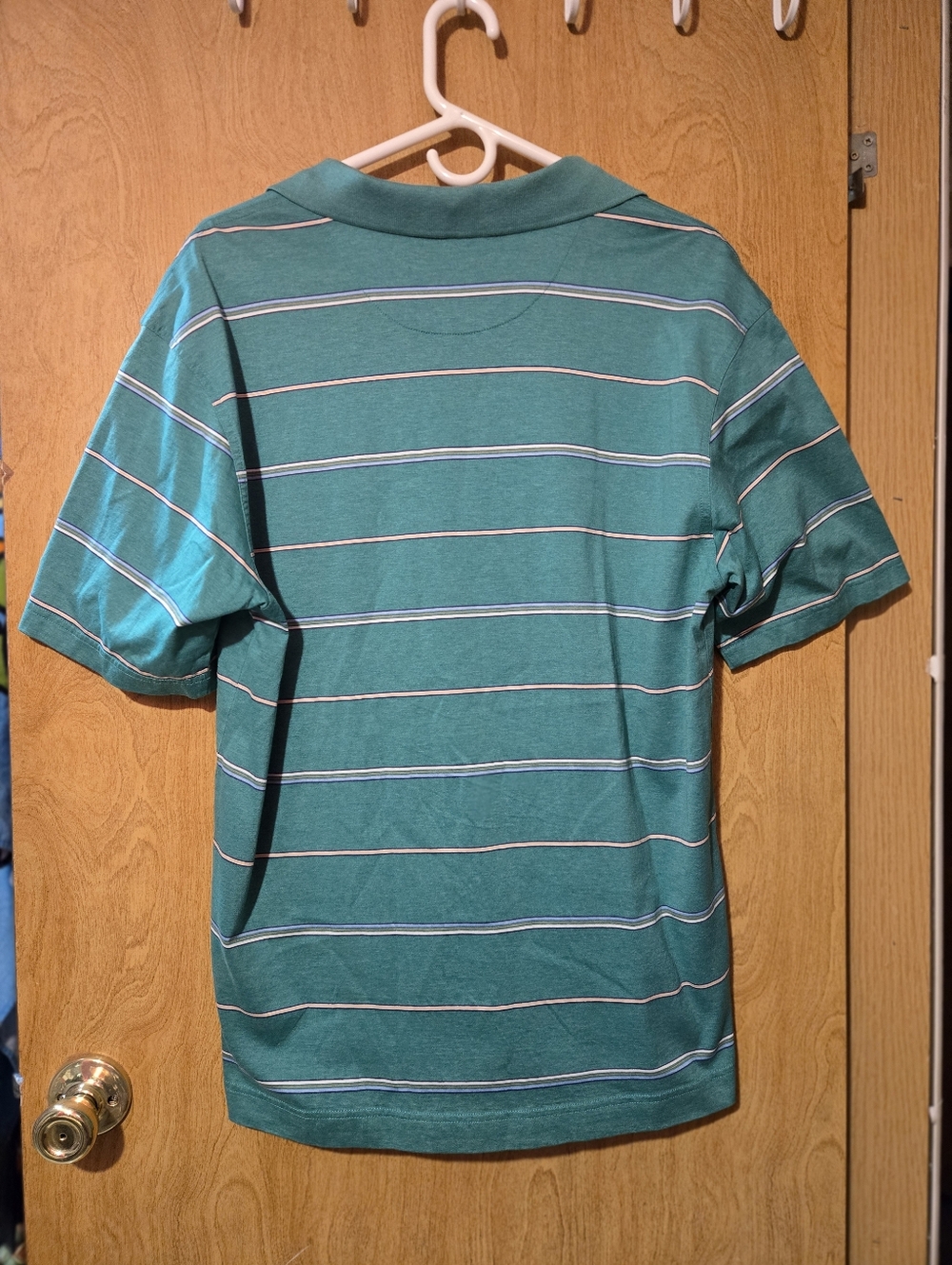Nike Golf Green Striped Cotton Polo Mens Size Large - Picture 3 of 6